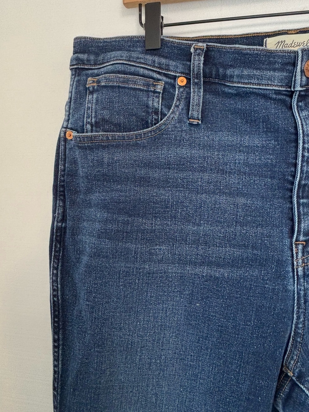 MADEWELL Dark Wash 10” Skinny Jeans Size 33 - Picture 5 of 8